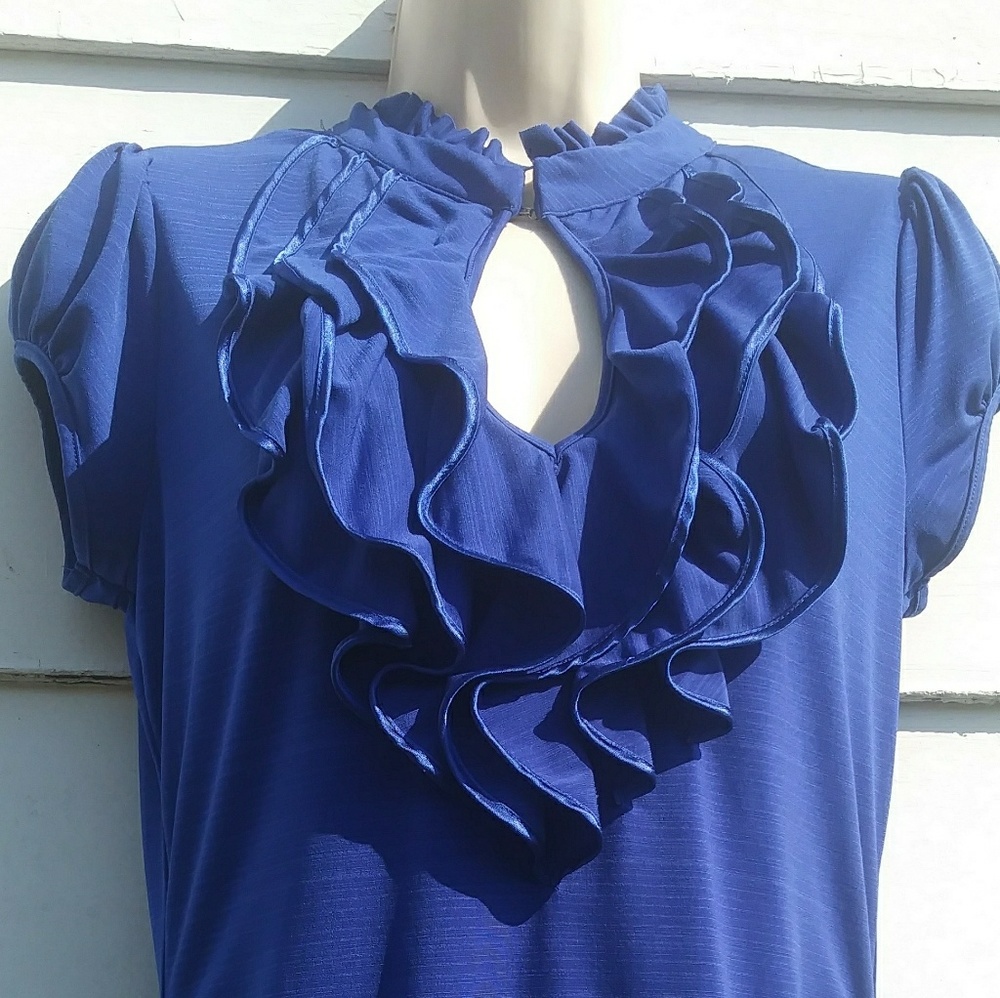 Juniors Med. blue blouse